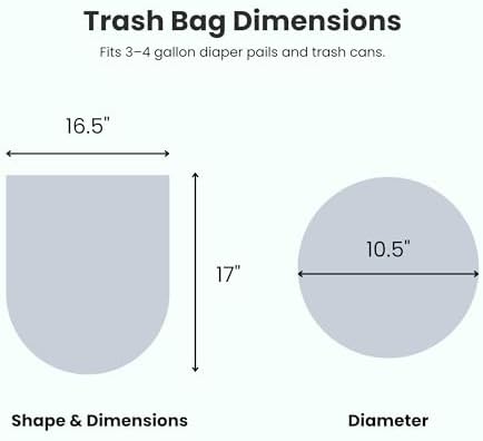iTouchless Universal Diaper Pail & Trash Can Refill Bags | 90 Count - Image 2