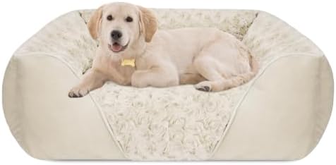 INVENHO Large Dog Bed Rectangle Washable Orthopedic Soft Calming Sleeping by INVENHO