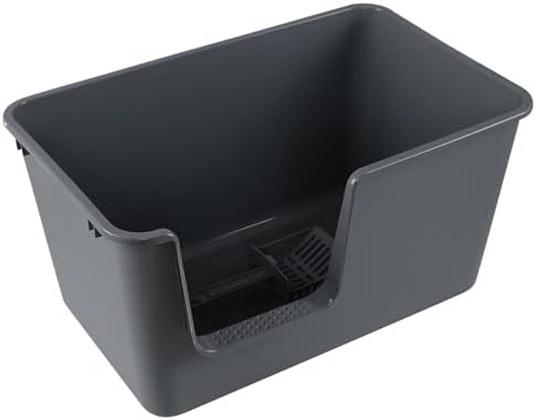 4 Pack Extra Large Plastic High Sides Cat Litter Pan, Open Top Cat Litter Box - Image 7