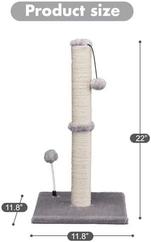 MECOOL Cat Scratching Post Premium Basics Kitten Scratcher Sisal Scratch Posts - Image 5