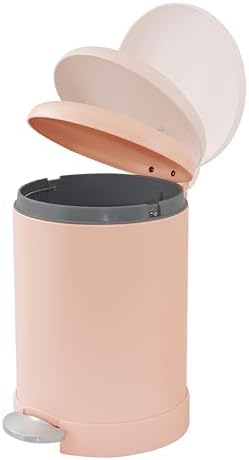 Glad Small Trash Can, 1.2 Gallon | Round Stainless Steel Garbage Bin - Image 4