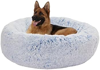 Bedfolks Calming Fluffy Donut Dog Bed by Bedfolks