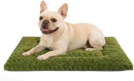 Exsnugy Washable Dog Bed Mat Medium Size Fluffy Pet Crate Pad 30x19 by Exsnugypetproducts