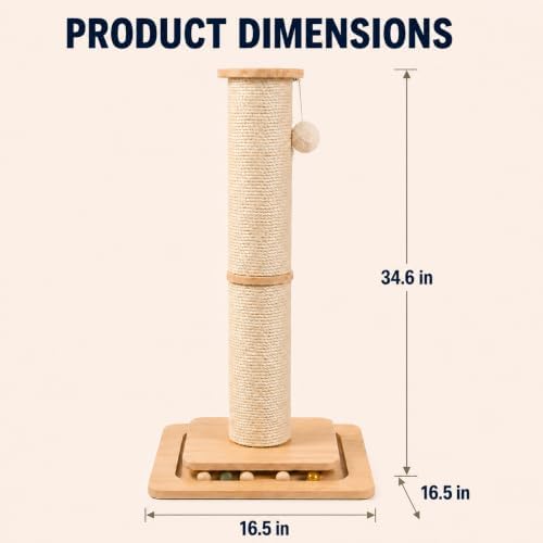 Cat Scratching Post, 4 Inch Large Sisal Scratching Posts - Image 7
