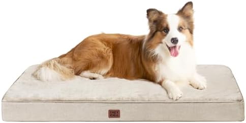 EHEYCIGA Large Orthopedic Memory Foam Dog Bed Washable by EHEYCIGA