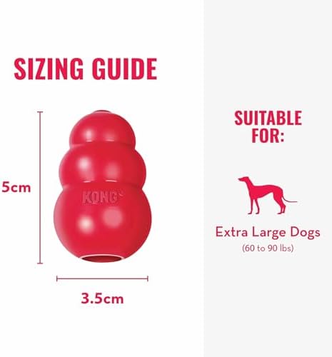 KONG Classic Stuffable Toy, Natural Rubber, Extra Large Dogs - Image 4