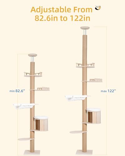 Aechonow 10.2ft Floor to Ceiling Cat Tree - Image 4
