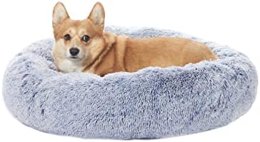 Bedfolks Calming Fluffy Donut Dog Bed by Bedfolks
