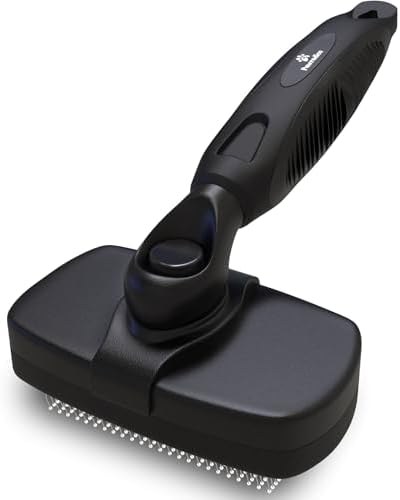 Deshedding Dog Brush for Shedding – Self Clean Cat Brush Deshedding & Grooming by Pawradise