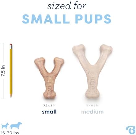 Benebone Puppy Wishbone Dog Chew Toy, Real Bacon - Image 4