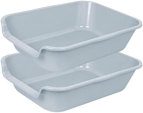 Extra Large Low Entry ABS Cat Litter Box, 1 Pack by Ying+Tutu
