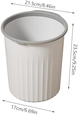 Bathroom Garbage Can, Lightweight Durable Striped Garbage Cans - Image 2