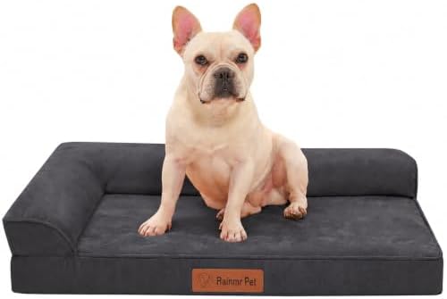 Rainmr Microsuede Dog Bed for Small & Medium Dogs by RainmrBedding