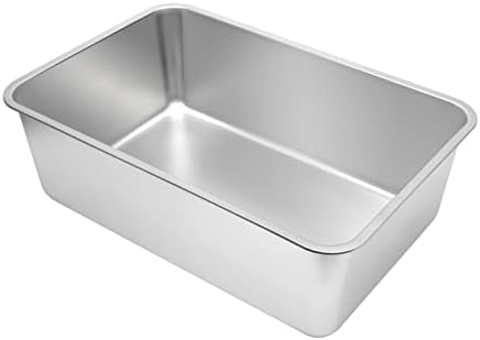 Kichwit Large Stainless Steel Cat Litter Box, 23.4" x 15.5" x 7.6" - Image 6