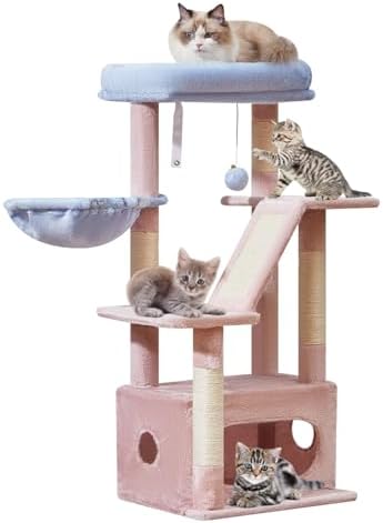 Taoqimiao Cat Tree, 38.5In Cat Tower by Taoqimiao