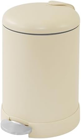Glad Small Trash Can, 1.2 Gallon | Round Stainless Steel Garbage Bin by GladTrashFoodStorage