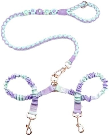 Dual Dog Leash, Double Dog 360 Swivel No Tangle Walking Leash, Comfortable by Panda+Jianghu