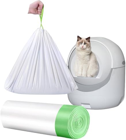 20 Count Cat Drawstring Litter Box Liners 26.6x16.7 inches 2Mils Super Thickfor by YYaaloa