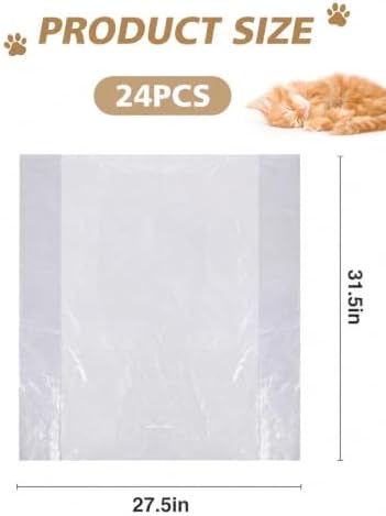 MEWTOGO 24 Pcs Litter Pan Liners Compatible - Image 7