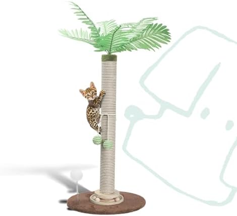 Cat Scratching Post 34 Inch by POMESEA