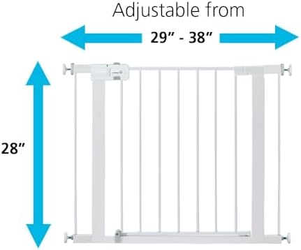 Safety 1st Easy Install 28'' Walk Thru Gate, Fits Between 29'' and 38'' - Image 6