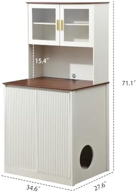 Forest Gravity Extra Large Tall Litter Box Cabinet - Image 3