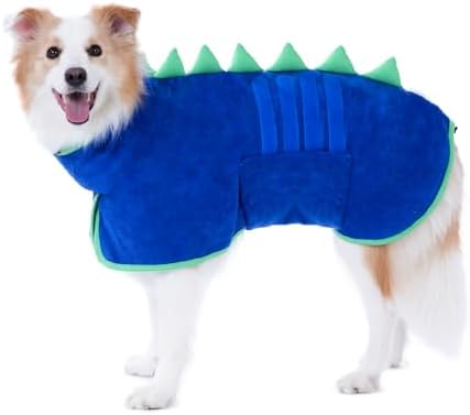 Super Absorbent Dog Bathrobe, Fast-Drying Robe by HezzLuv