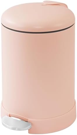 Glad Small Trash Can, 1.2 Gallon | Round Stainless Steel Garbage Bin by GladTrashFoodStorage
