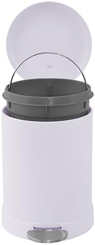 Glad Small Trash Can, 1.2 Gallon | Round Stainless Steel Garbage Bin - Image 3