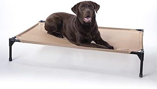 K&H Outdoor Elevated Dog Bed, Cooling Raised Dog Bed, Large 42x30in by KHPetProducts