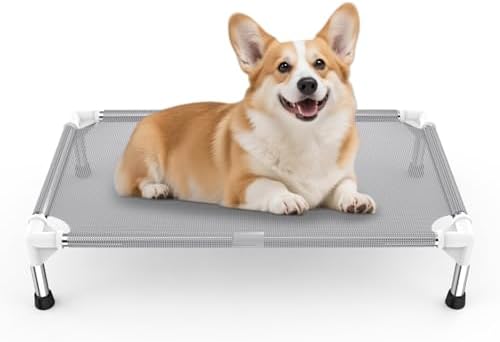 Elevated Dog Bed with Teslin Cooling Fabric by Dopliv