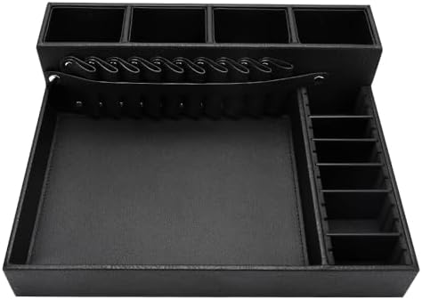 Barber Storage Box, Hairdressing Tool Holder, Shear Holder PU Leather Salon - Image 2