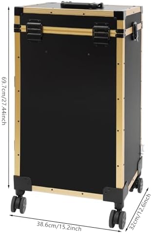 Professional Cosmetic Trolley Storage Organizer, Foldable Nail Tables Travel - Image 4