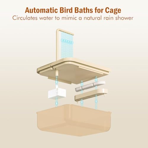 Automatic Bird Bath for Cage, Parakeet Bath - Image 4