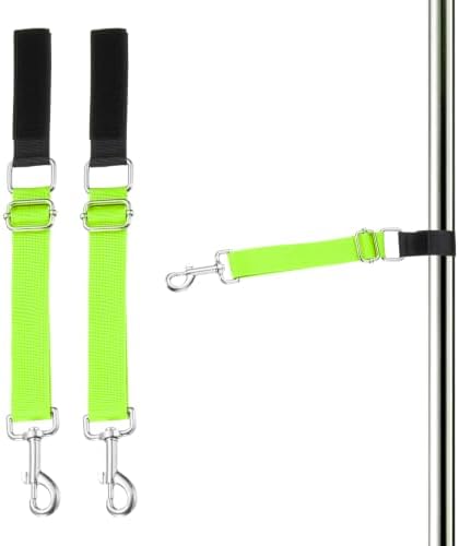 2Pcs Dog Grooming Loop, Adjustable, Fluorescent Green by Unknown