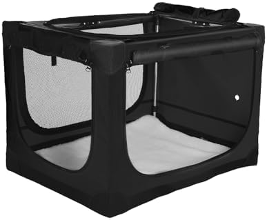 24 x 17 x 17 Inch Collapsible Soft Dog Crate by Deekuiwi