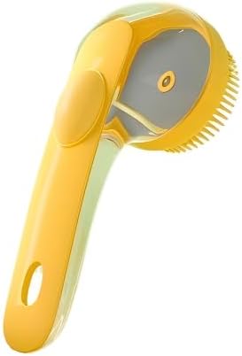 Pet Bath Brush with Shampoo Dispenser, Silicone Bristles, Ergonomic Handle by Unknown