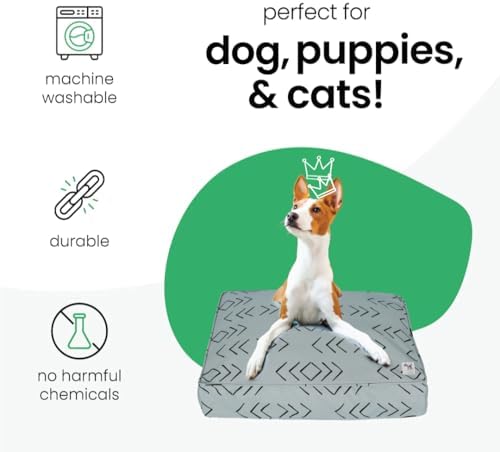 Molly Mutt Silver Gray Dog Bed Cover, Non-Toxic & 100% Cotton - Image 3