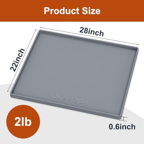 28" x 22" Extra Thick Silicone Mat Waterproof - Image 7