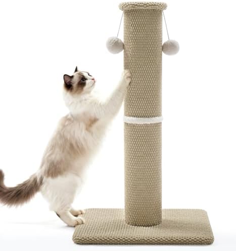 Made4Pets Tall Cat Scratching Post, Carpet Scratcher by Made4Pets