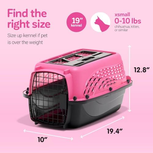 Petmate Two Door Plastic Pet Kennel, XS 19in - Image 4