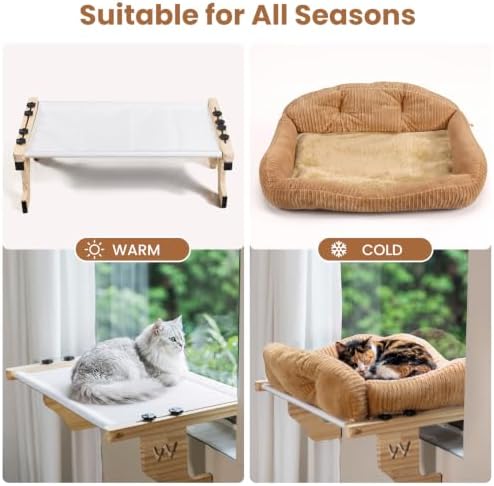 Woochpet Wooden Cat Window Perch - Image 5