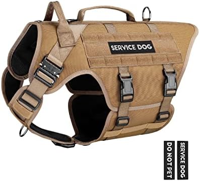 Petnanny Tactical Dog Harness Service Vest by PETNANNY