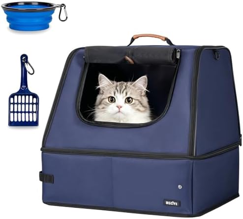 Portable Cat Travel Litter Box by Becivi