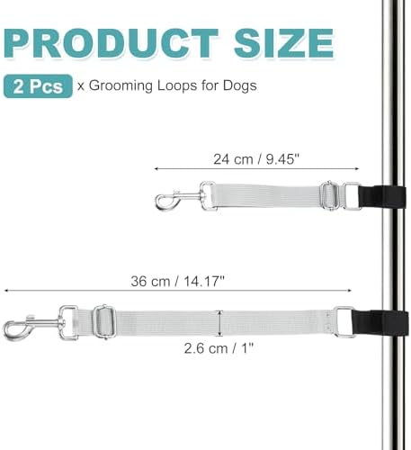 2Pcs Dog Grooming Loop, Adjustable - Image 2