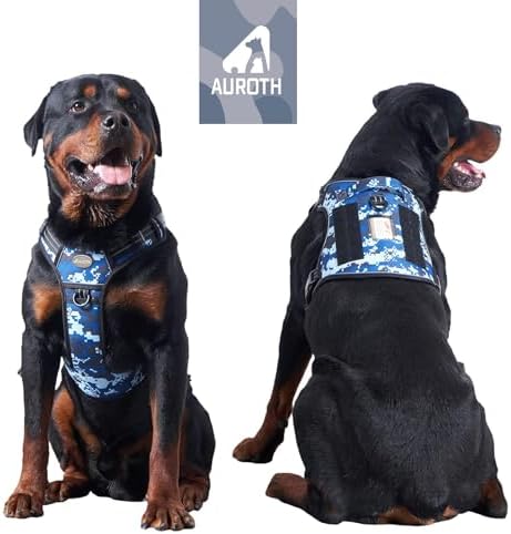 AUROTH Tactical Dog Harness for Large Dogs, Heavy Duty No Pull Pet Vest - Image 6