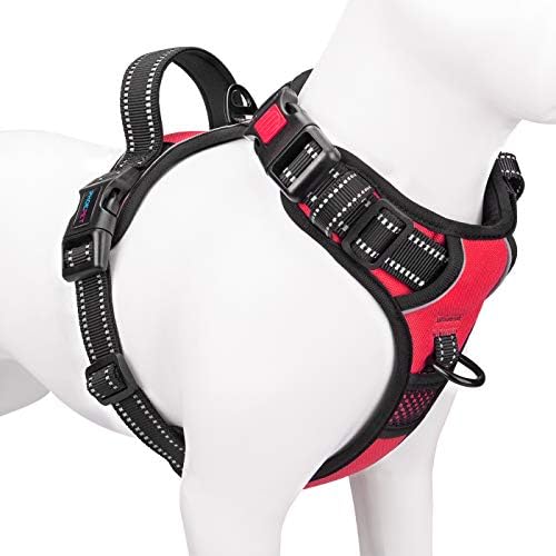 PHOEPET No Pull Dog Harness Medium Reflective Front Clip Vest by PHOEPET