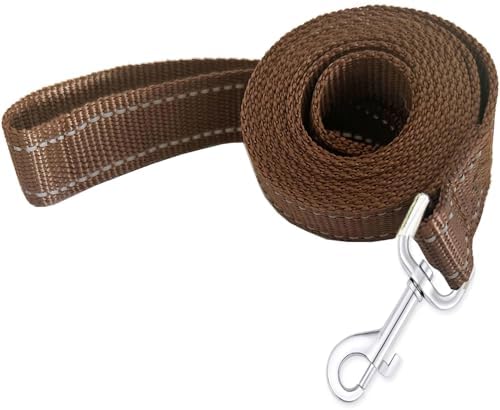 Reflective Dog Leash 7Ft /8 Feet Long, 1 Inch Wide, by TAIDA