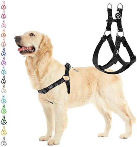 PUPTECK No Pull Dog Harness Large Sized Step-in Adjustable Puppy Vest by PUPTECK