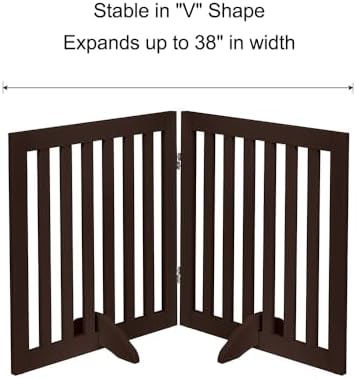 unipaws 24”H Free Standing Pet Gate - Image 6